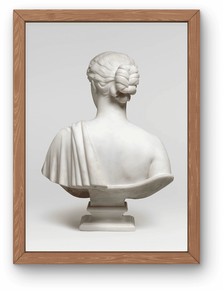 [Digital] Marble sculpture of back of woman - Hiram Powers product image (1)