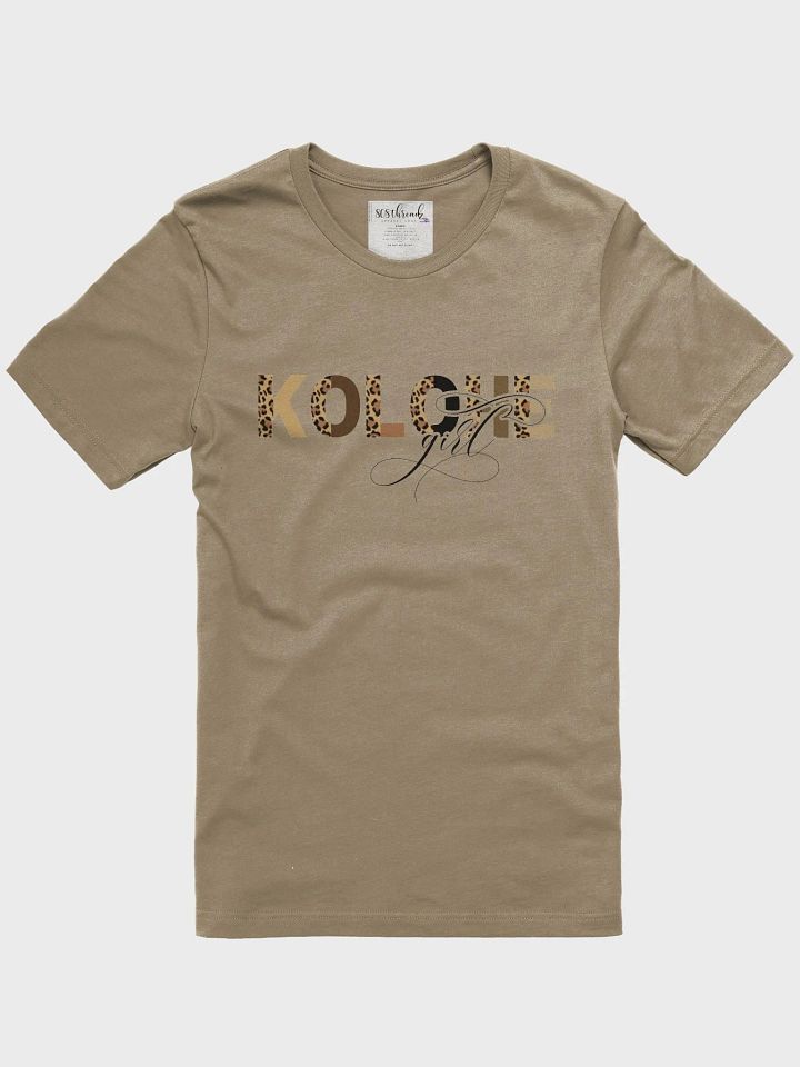 Kolohe Girl T-Shirt; Black with Original Leopard Pattern product image (2)