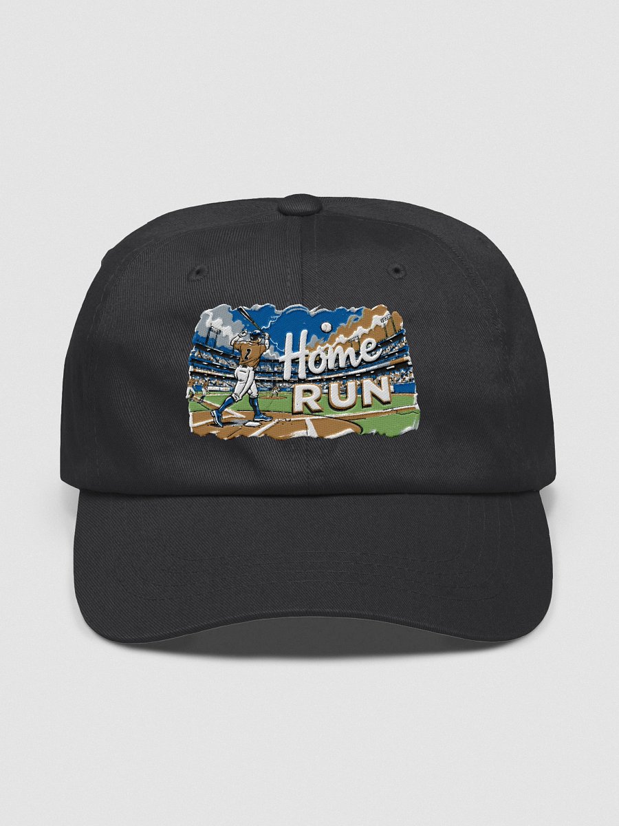 Dramatic Baseball Swing: Sunset Home Run Dad Hat product image (4)