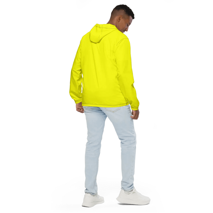 Plain Color Yellow Windbreaker product image (4)