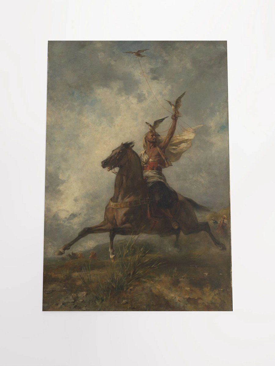 Digital copy The Arab Falconer By Eugène Fromentin French 1864/Enhanced Matte Paper Poster (in) by Allcolor product image (1)