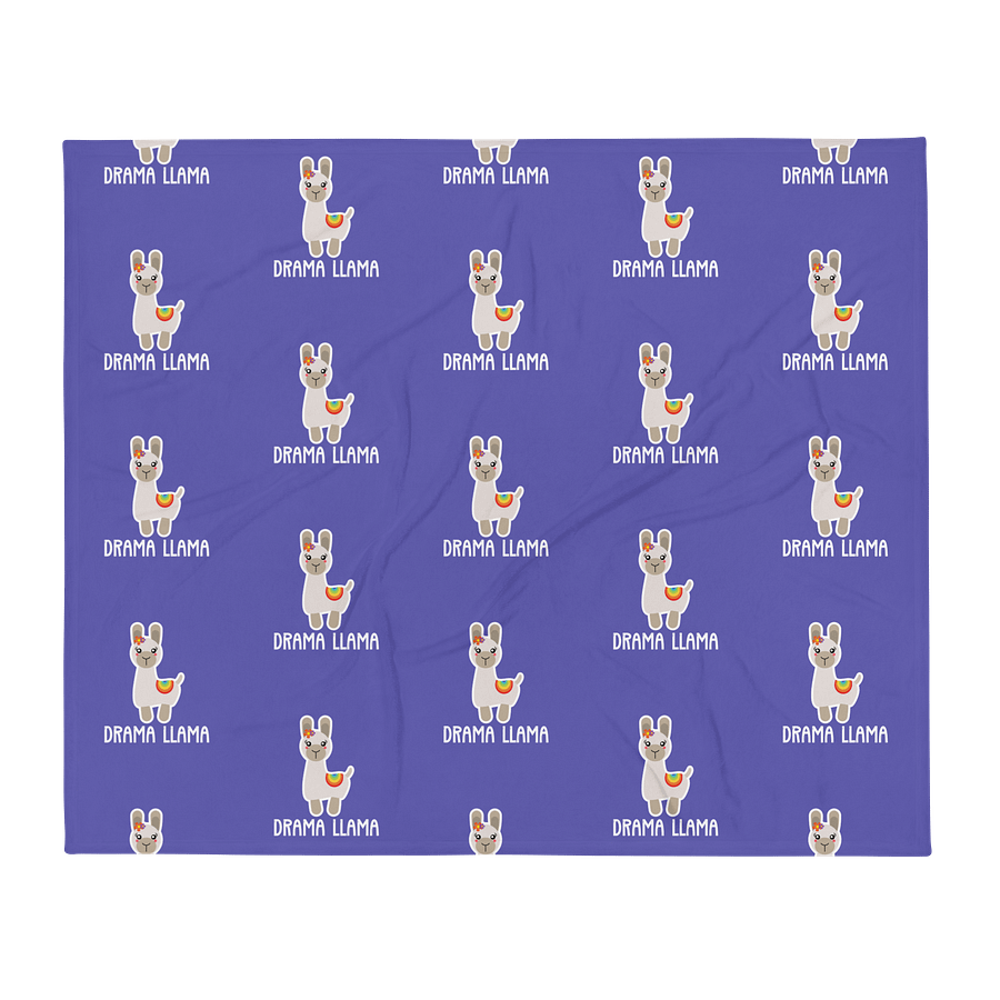 Drama Llama Throw Blanket product image (1)
