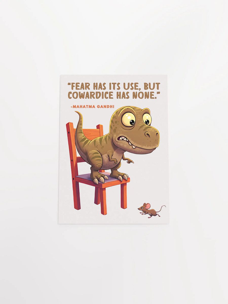 Mohatma Gandhi Motivational Quote - Dino Fear Poster product image (25)