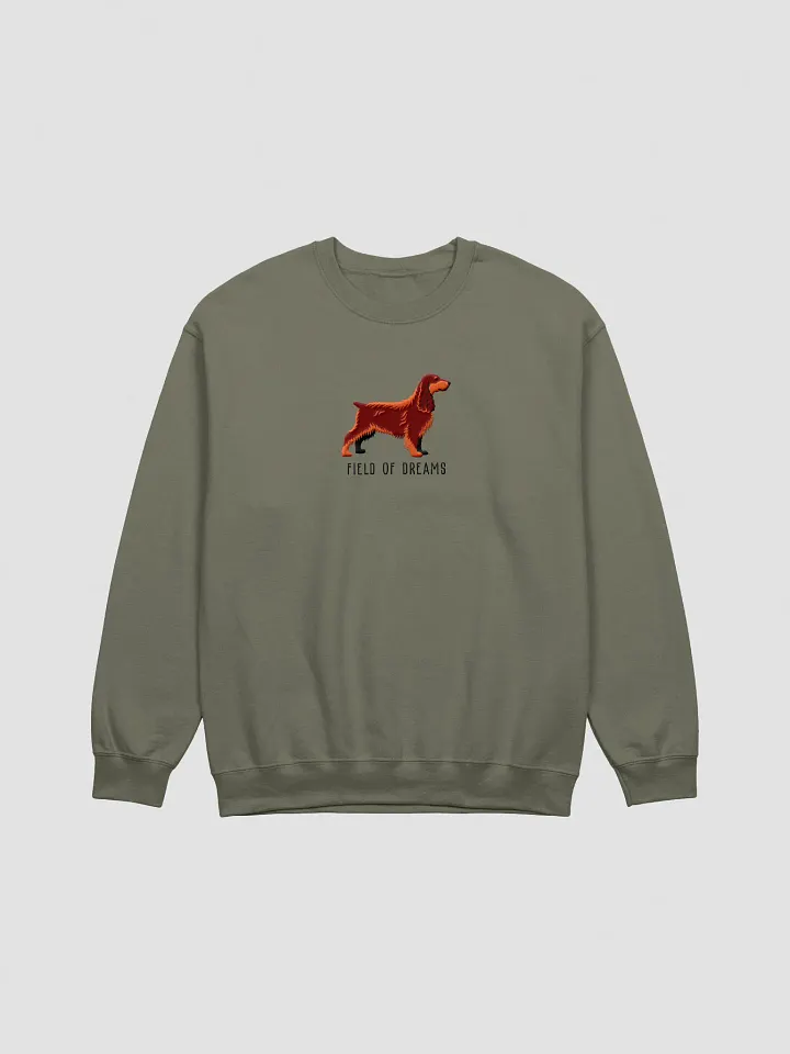 Field of Dreams Sweatshirt (Embroidered) of a Field Spaniel(Liver & Tan) product image (7)