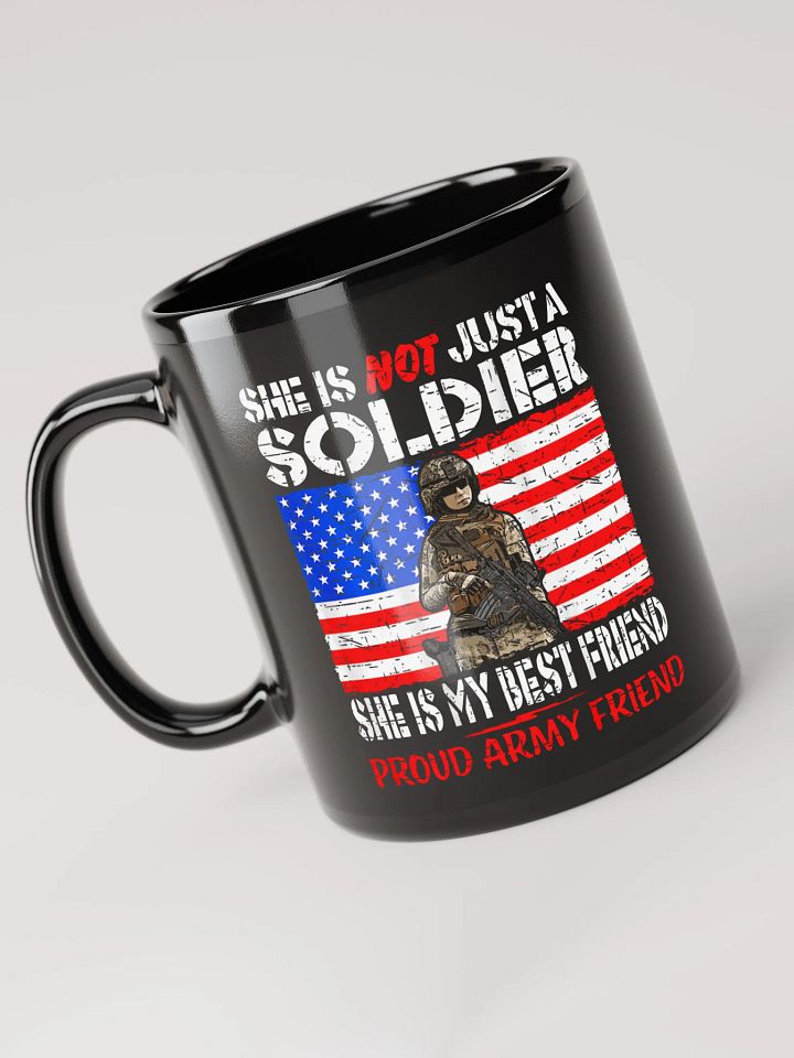 She Is Not Just a Soldier - Black Mug product image (1)