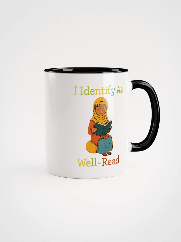 I Identify as Well-Read Muslim Girl Reading Accent Mug product image (2)