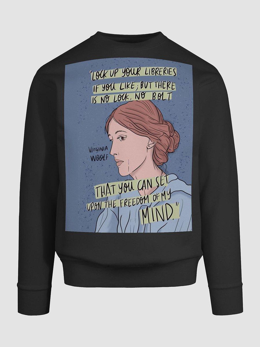 Virginia Woolf Quote Portrait Sweatshirt product image (84)