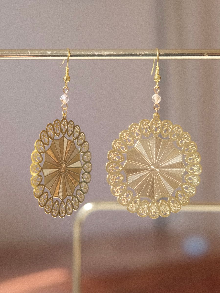 Golden wheel - Citrine earrings product image (2)