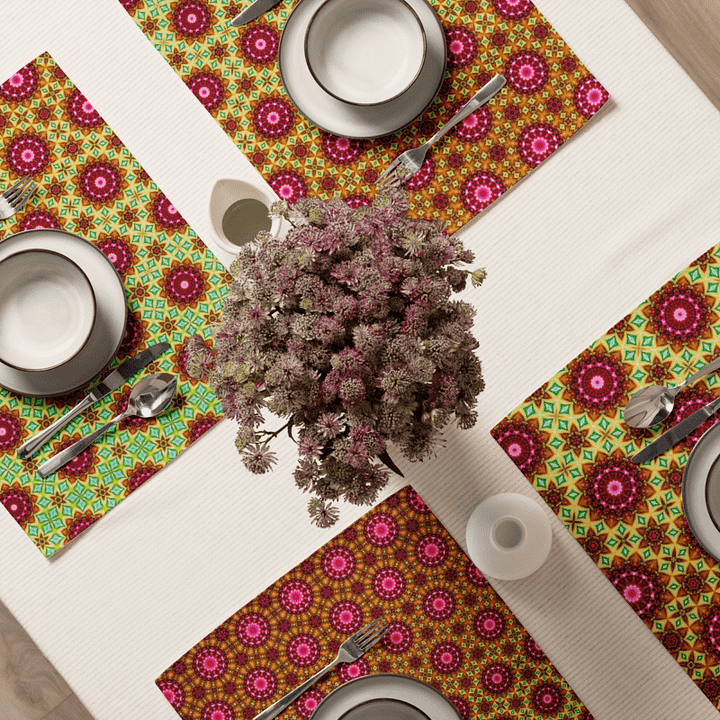 Purple sunflower inspired placemats product image (2)