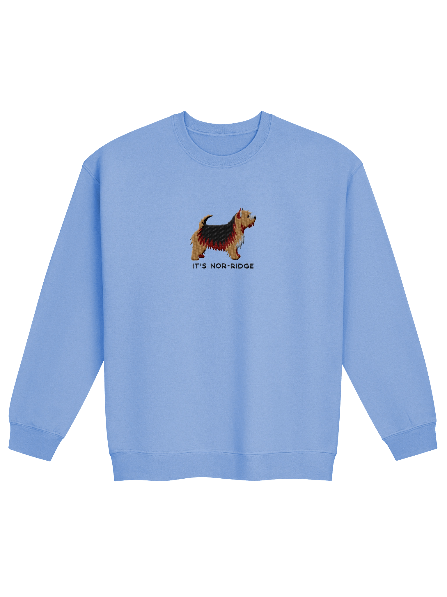 It's Nor-Ridge Sweatshirt (Embroidered) of a Norwich Terrier(Black & Tan) product image (9)