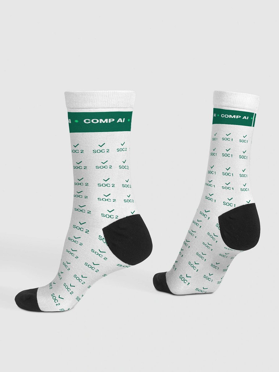 Geometric Green Fusion Crew Socks product image (4)