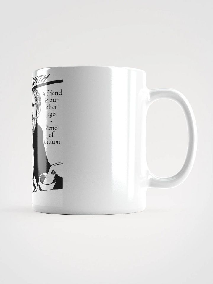 Stoic Youth Zeno of Citium quote White Glossy Mug product image (2)
