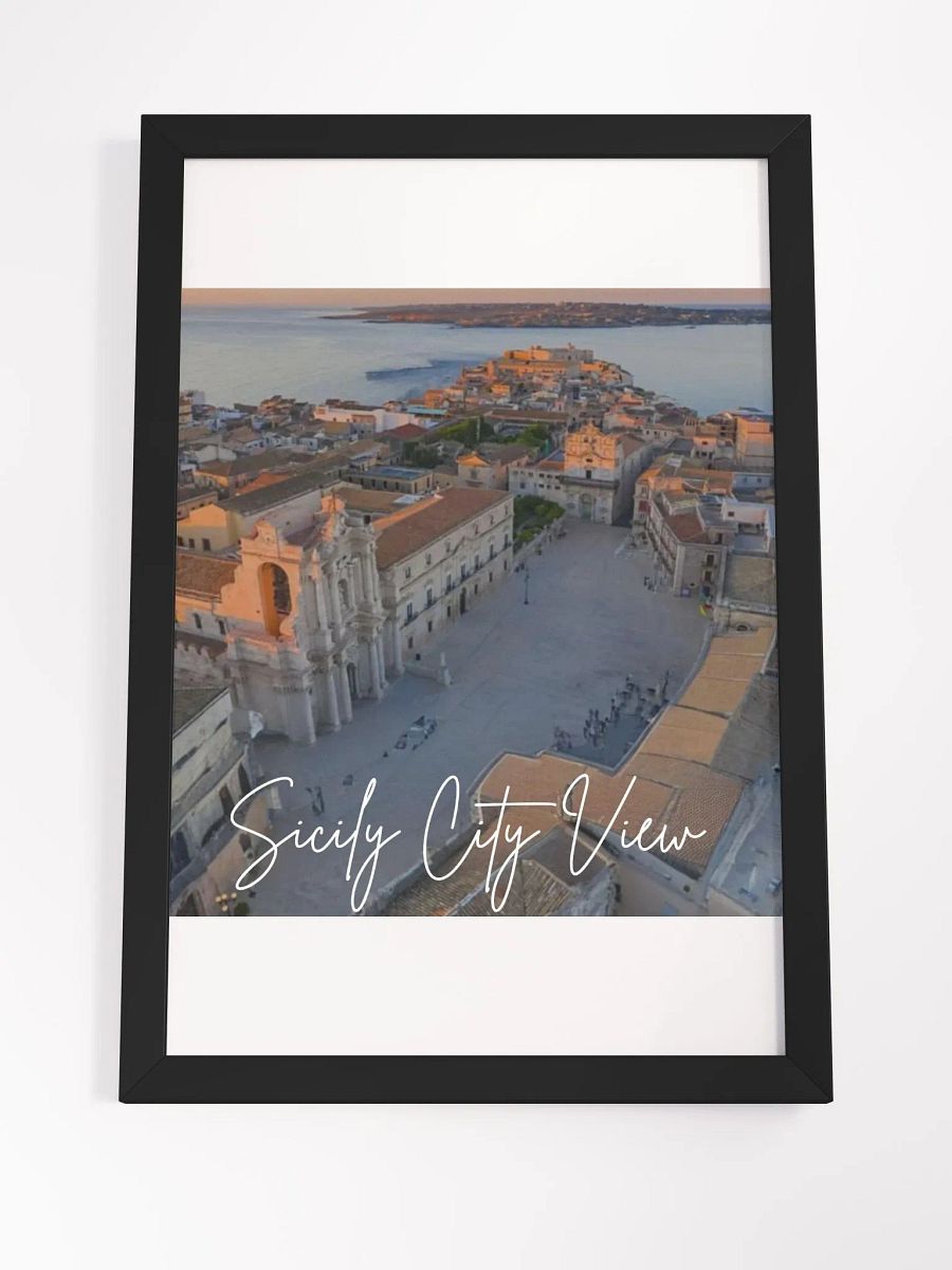 Wall Art Sicily City View Framed High-Quality Matte Poster (in) product image (4)