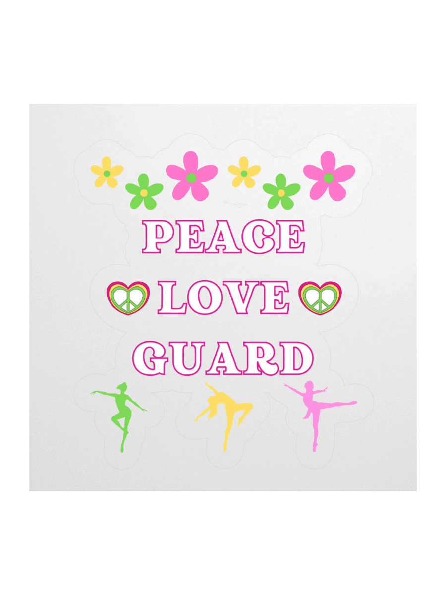 PEACE. LOVE. GUARD STICKER product image (2)