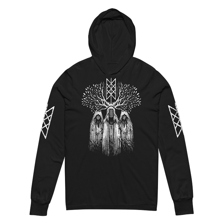 Weavers of Wyrd Hooded Long Sleeve Tee with Sleeve Prints product image (2)