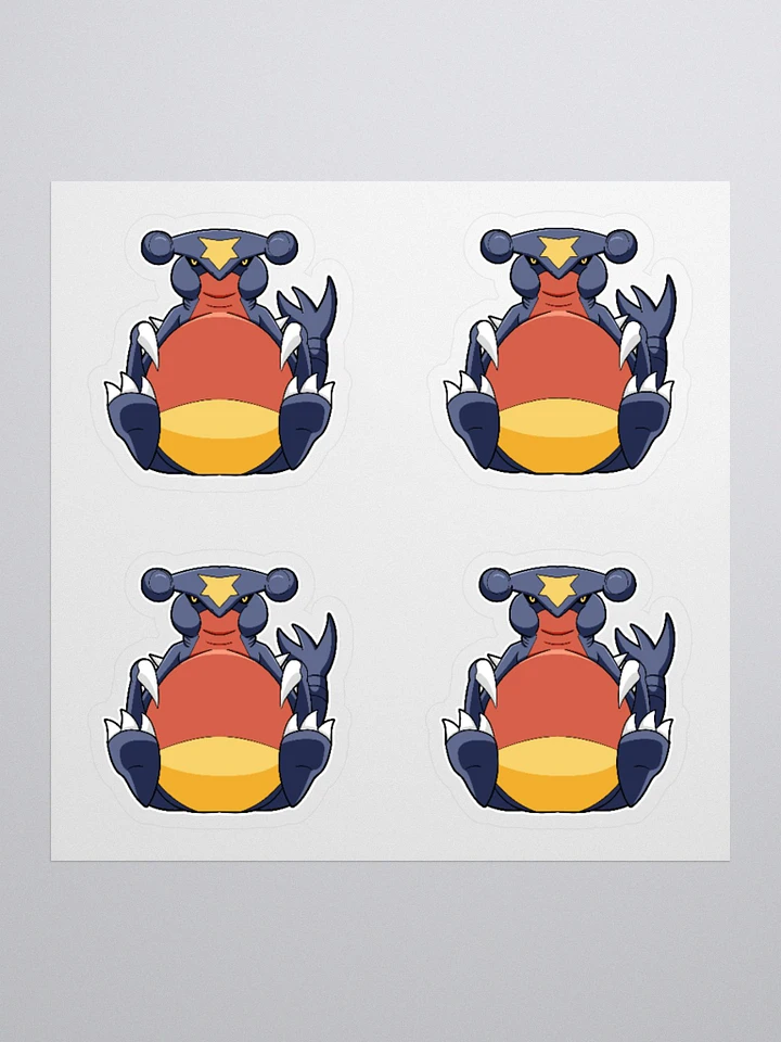 Chubby Garchomp Sticker Sheet product image (1)