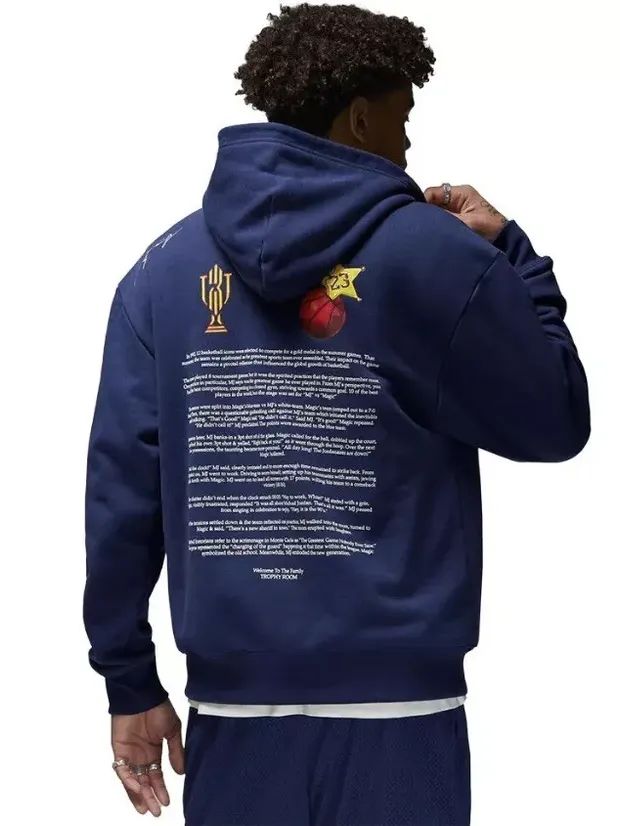 Trophy Room Nike Air Jordan New Sheriff in Town Hoodie Dream Team Navy 2XL XXL product image (1)