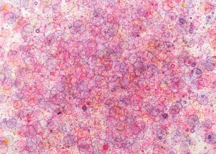 5x7 Print Pink Small Bubbles product image (1)