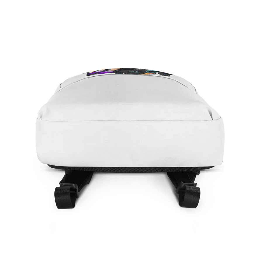 White Backpack with QUADimus Prime logo product image (3)