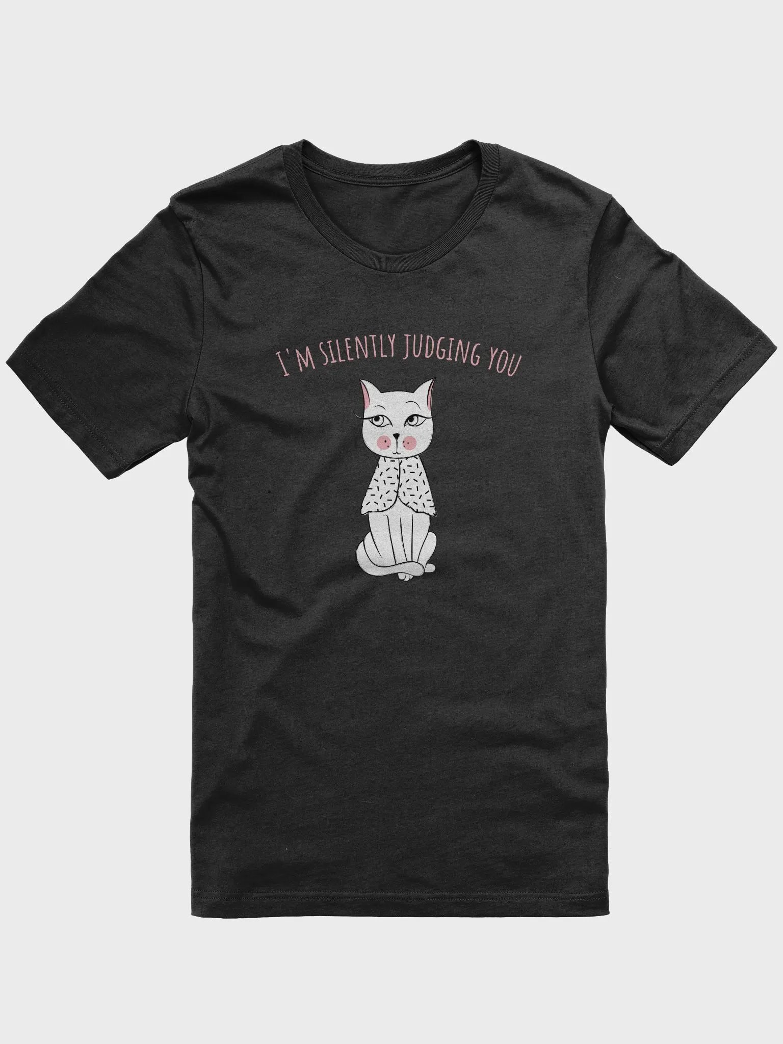 Secretly Judging Cat Graphic Tee product image (1)