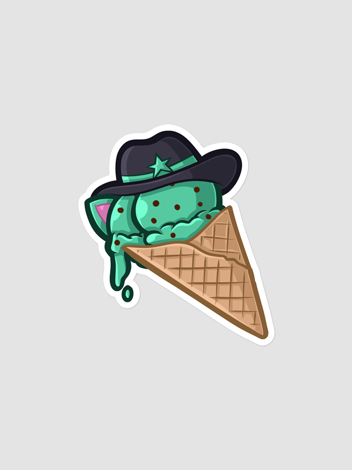 Mintzey Moon Mint Chocolate Chip Ice Cream Sticker product image (2)