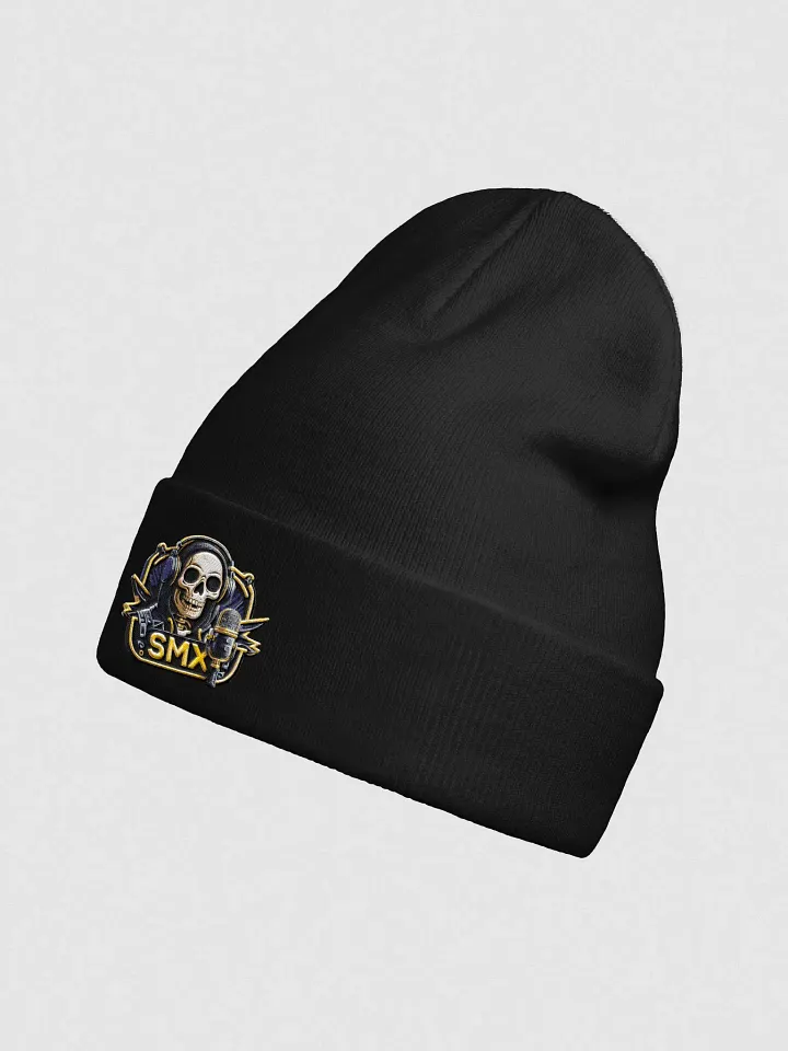 SMX Otto Knit Beanie (Gold Embroidered Logo) product image (2)