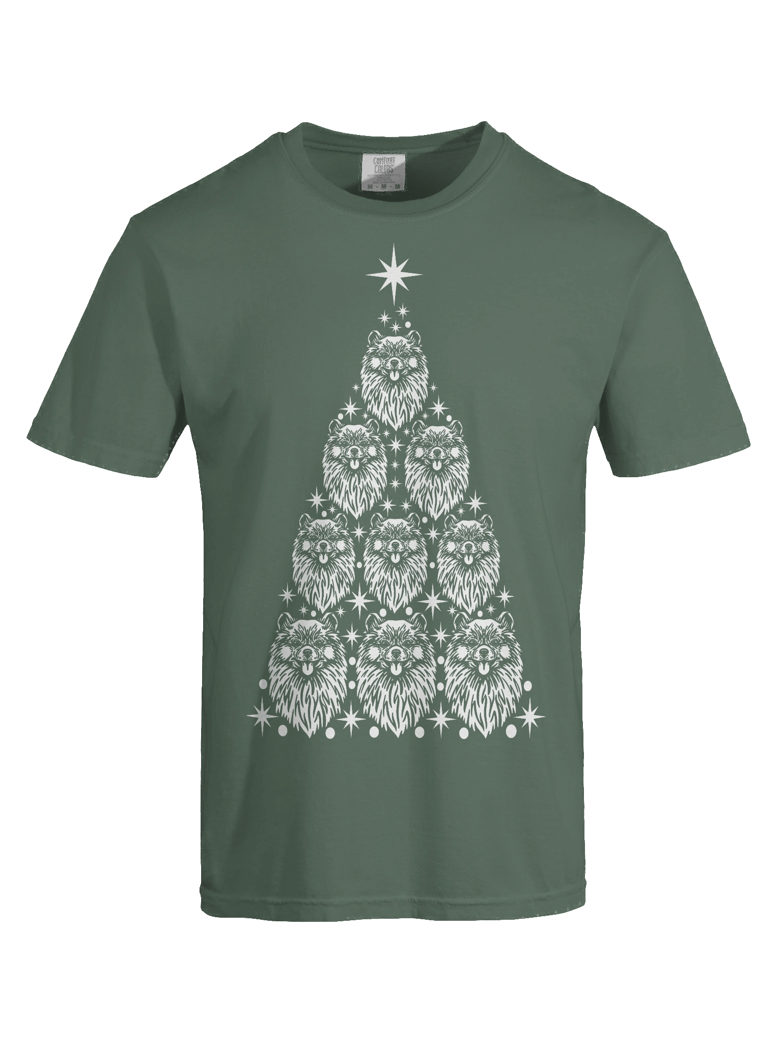 Pomeranian Christmas Tree T-Shirt product image (9)