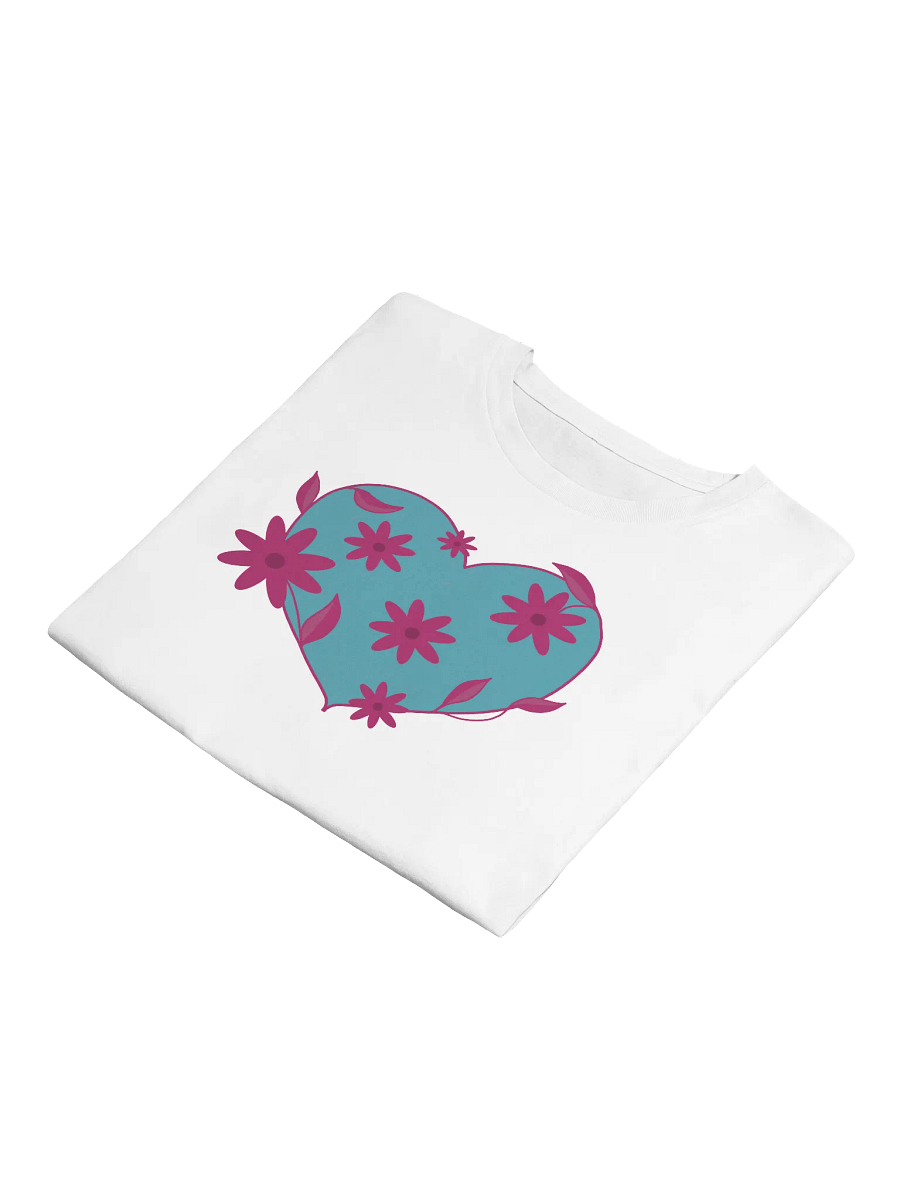 Floral Heart Turquoise Crop Top product image (6)