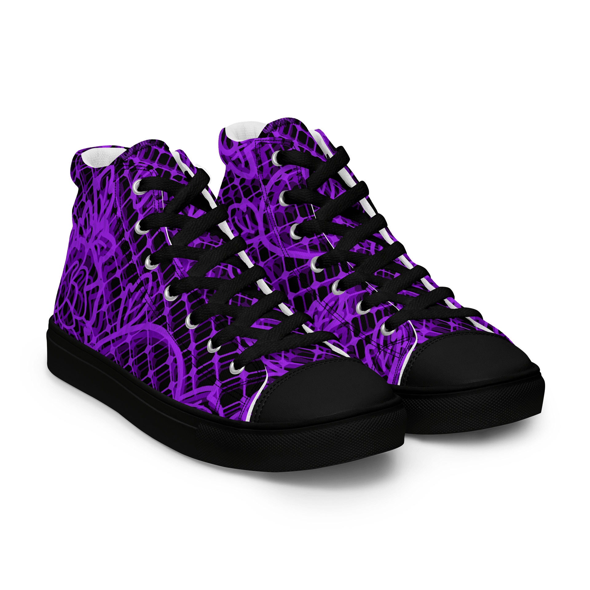 Purple Bloom Men's High Tops product image (8)