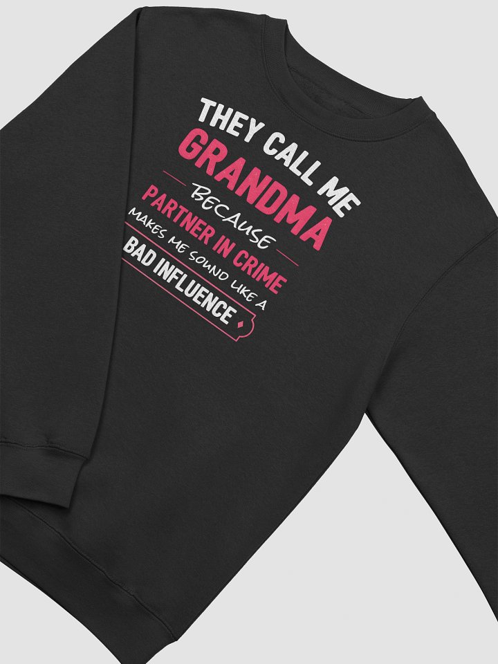 Funny Grandma Sweatshirt – Partner in Crime Vibes product image (2)
