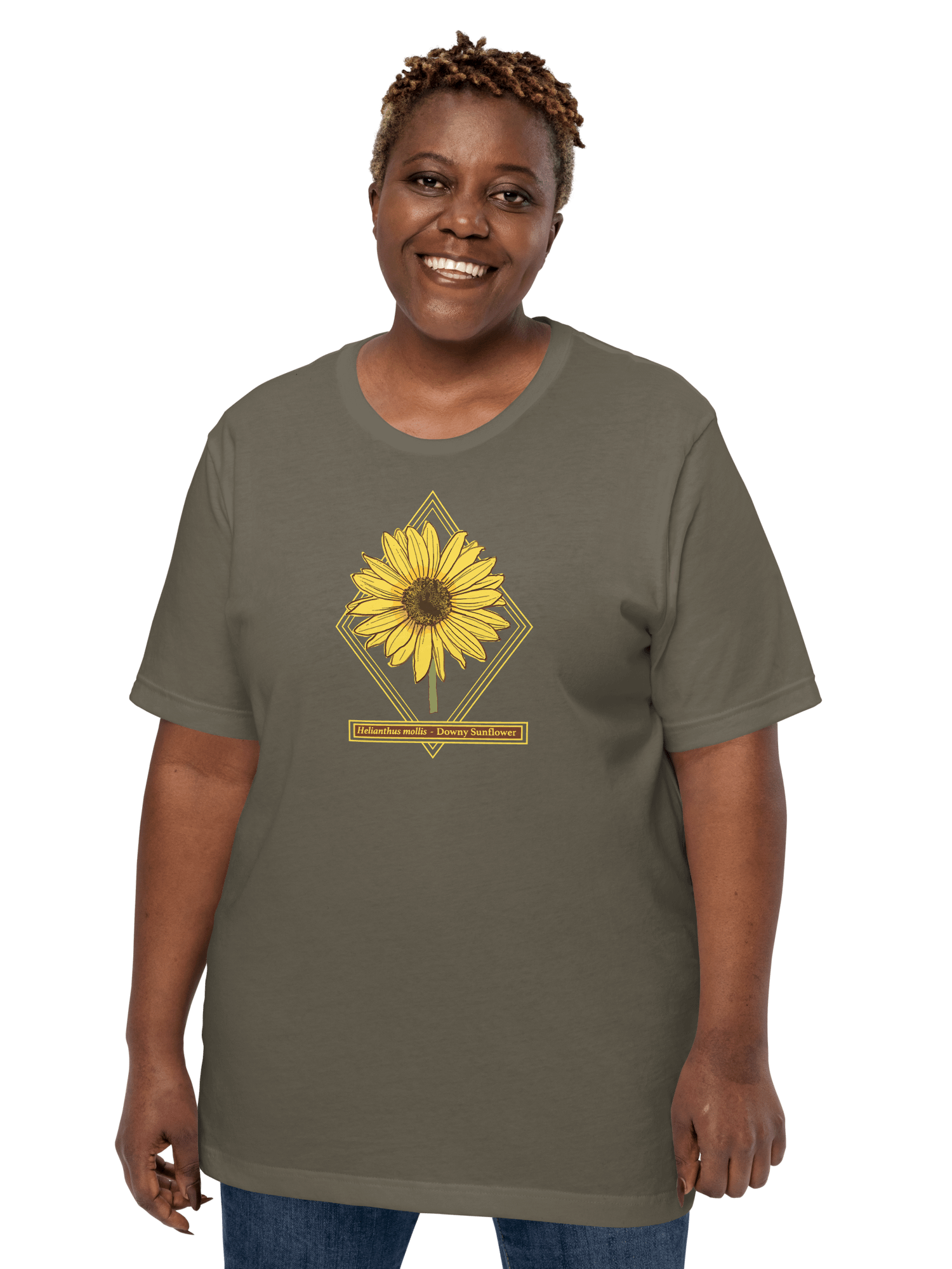 Helianthus Sunflower Unisex Lightweight Supersoft Cotton T-Shirt product image (38)