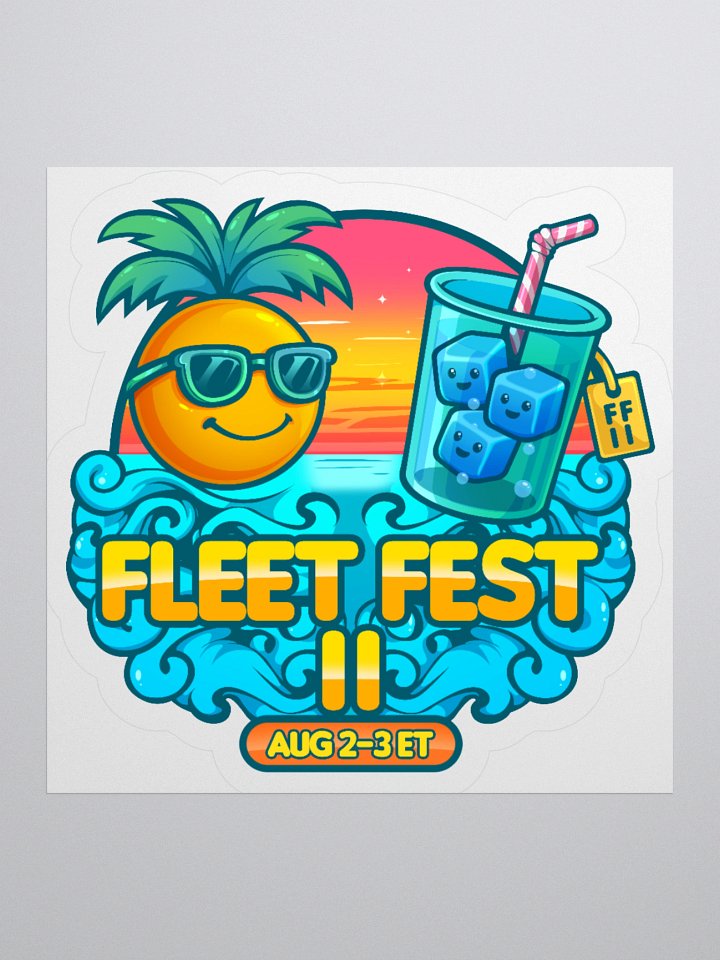 Fleet Fest II Logo Sticker product image (3)