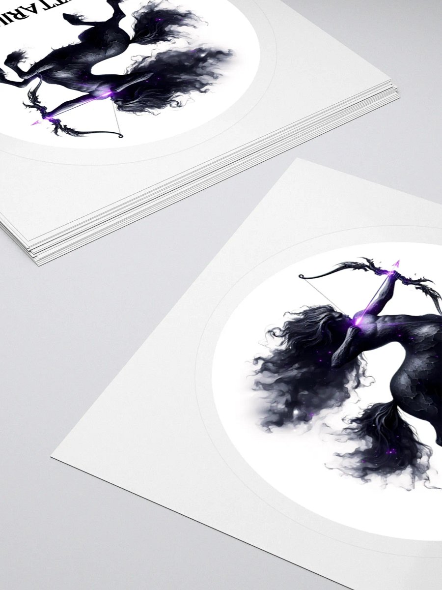 Mythical Sagittarius Zodiac Round Sticker product image (11)