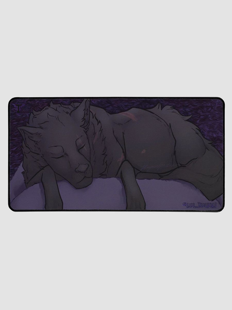"The Slumbering Wolf" Desk Mat (15.5' x 31.5') product image (1)