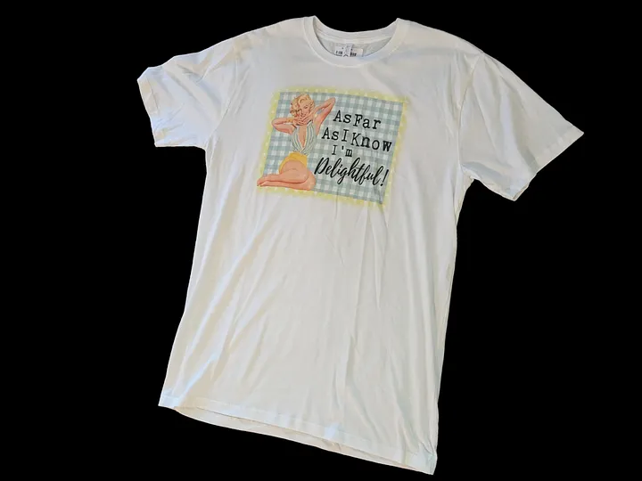 L I'm Delightful Retro Pinup Girl Graphic Tee product image (1)