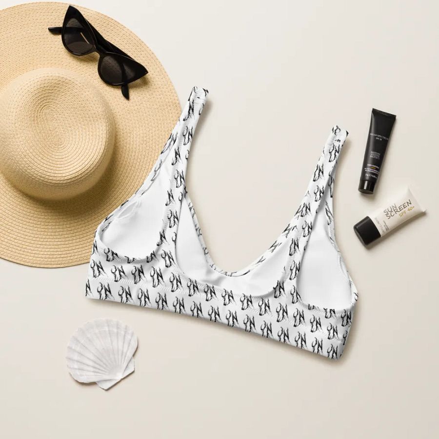 YN Checker Print Recycled Bikini Top product image (5)