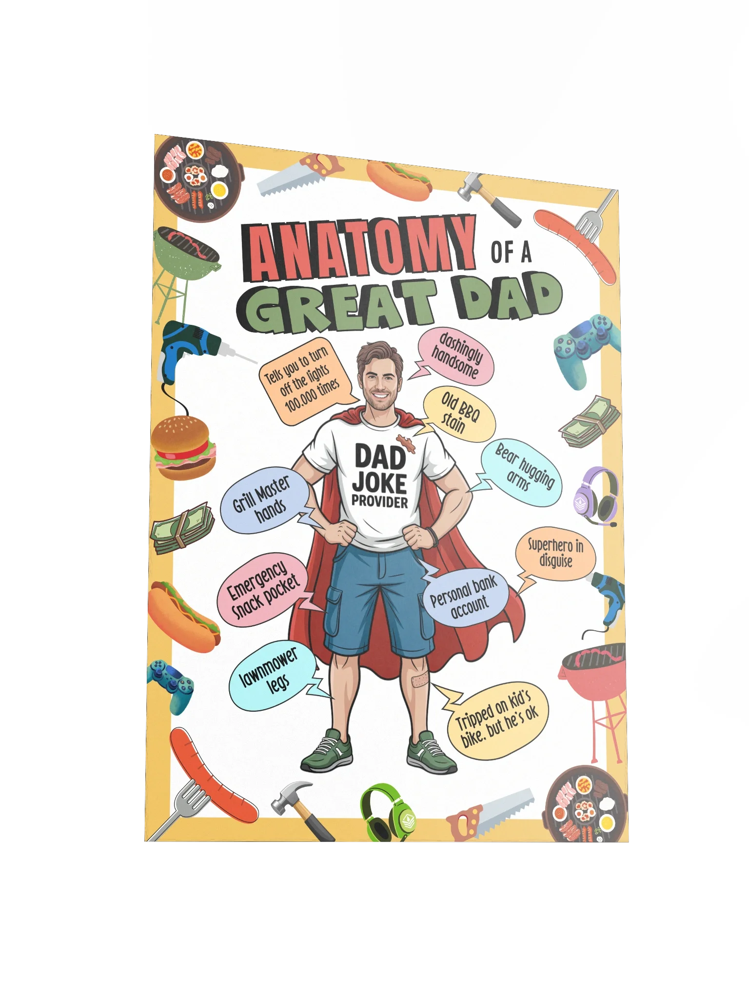 The Anatomy of a Great Dad Infographic product image (3)