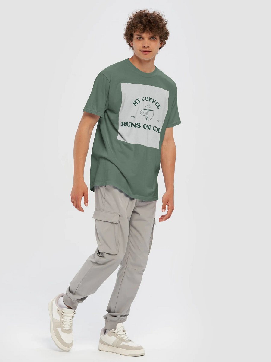 Code-Powered Coffee Comfort Tee product image (14)