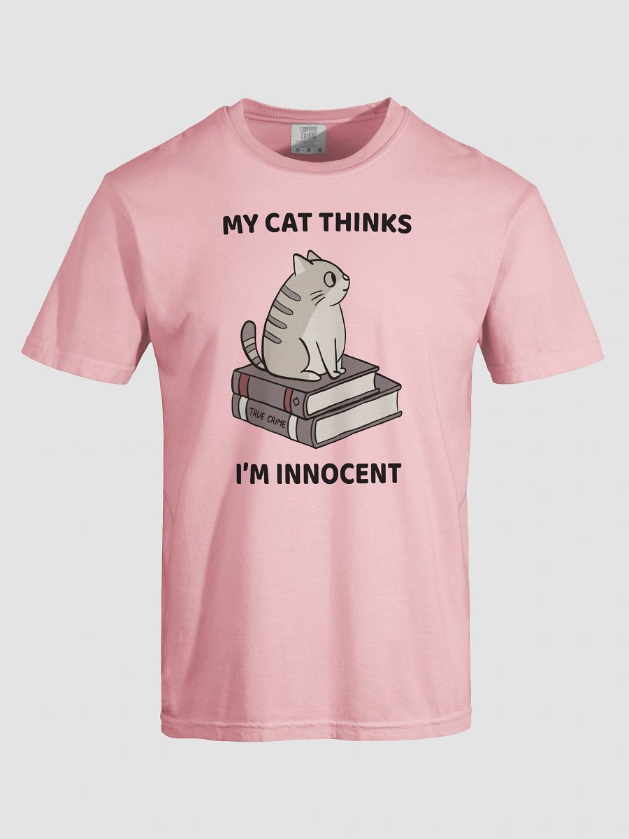 Hand-drawn Purr-fect Gift for Cat Moms Who Love Murder Mysteries - True Crime Graphic Tee product image (6)