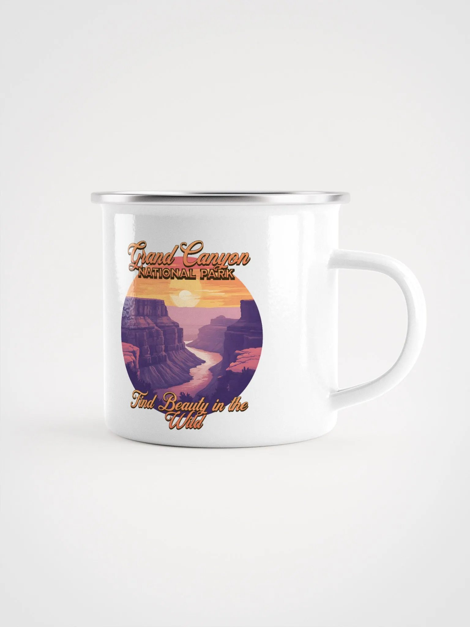 Grand Canyon National Park, Wild Beauty Enamel Mug product image (1)