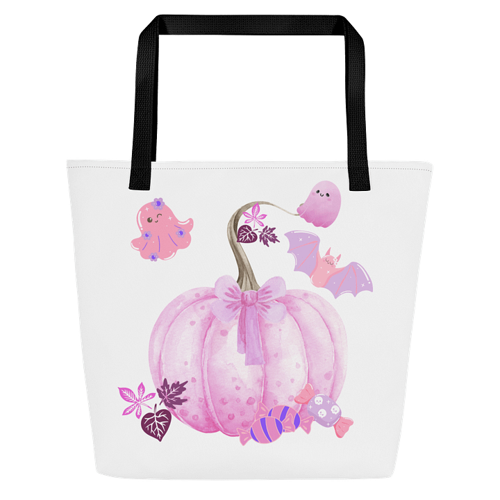 Whimsical Pink Halloween Tote Bag product image (2)