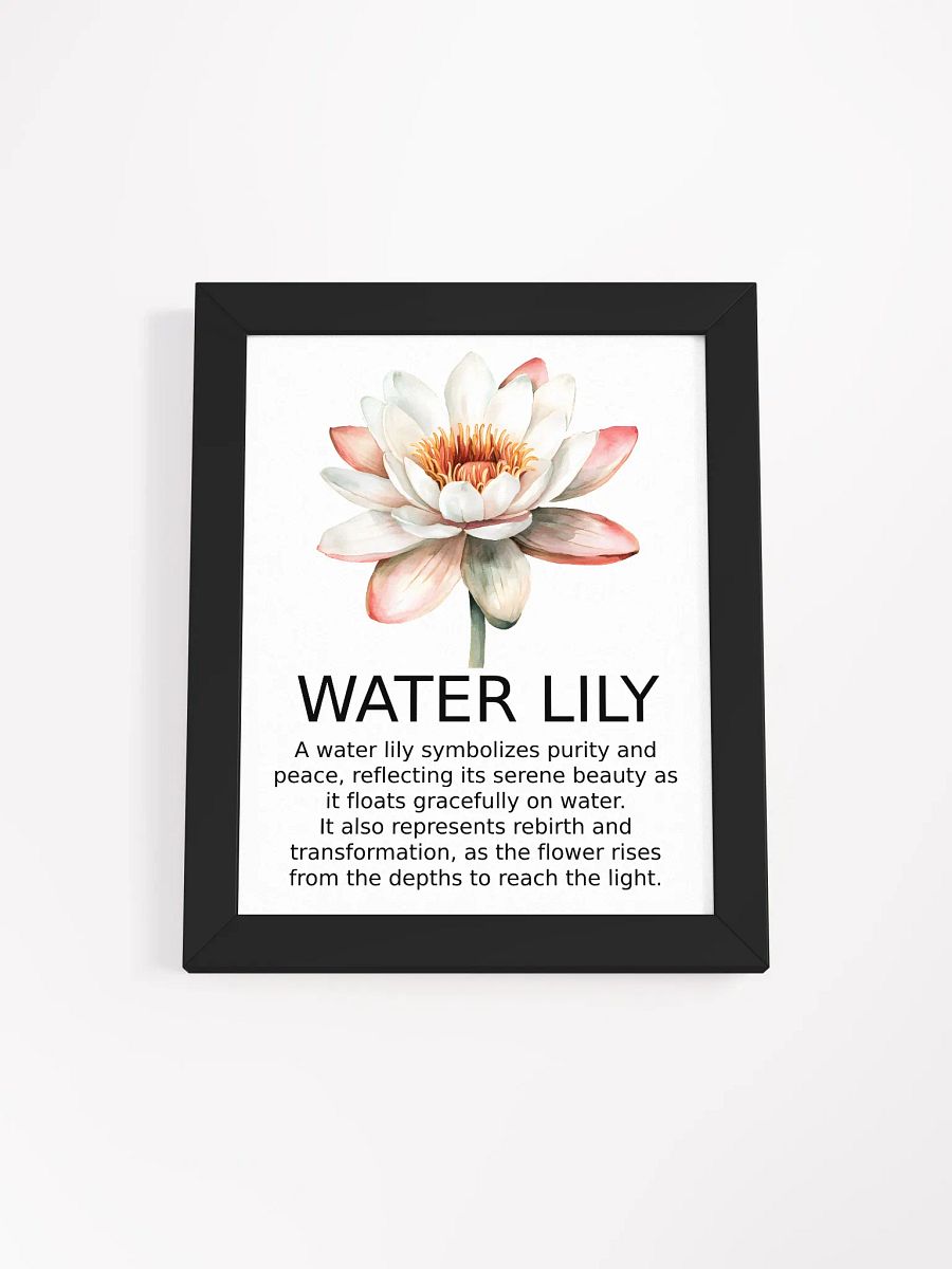 Serene Lily: Framed Matte Poster product image (1)