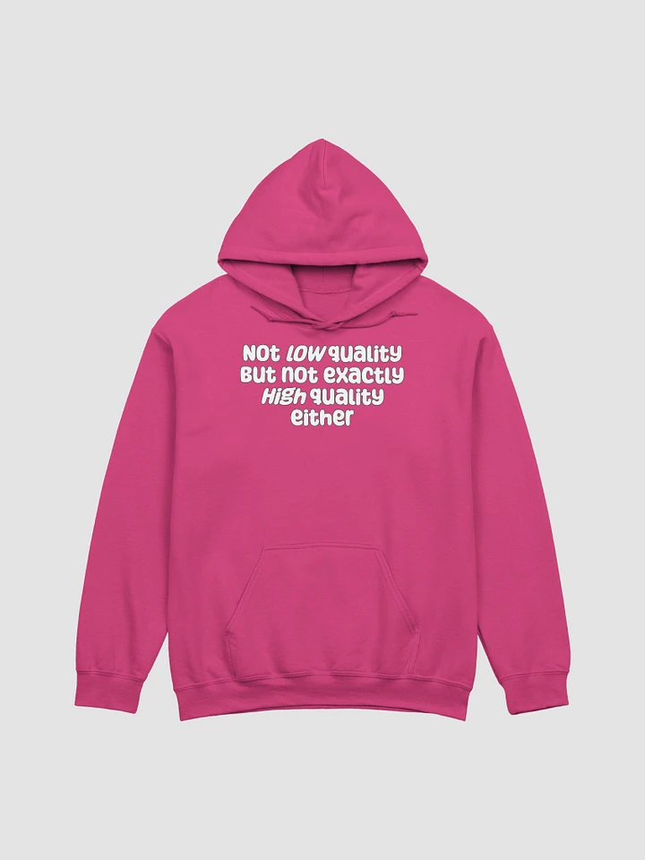 Not Low Quality Unisex Hoodie - bold colours product image (4)