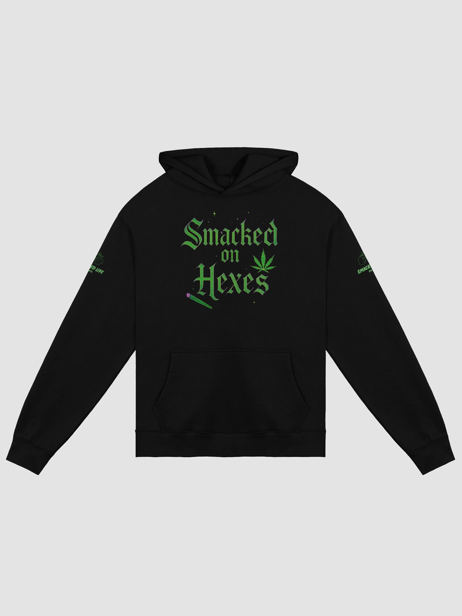 “Smacked on Hexes” Oversized Witchy Stoner Hoodie – Fall / Halloween Edition product image (2)