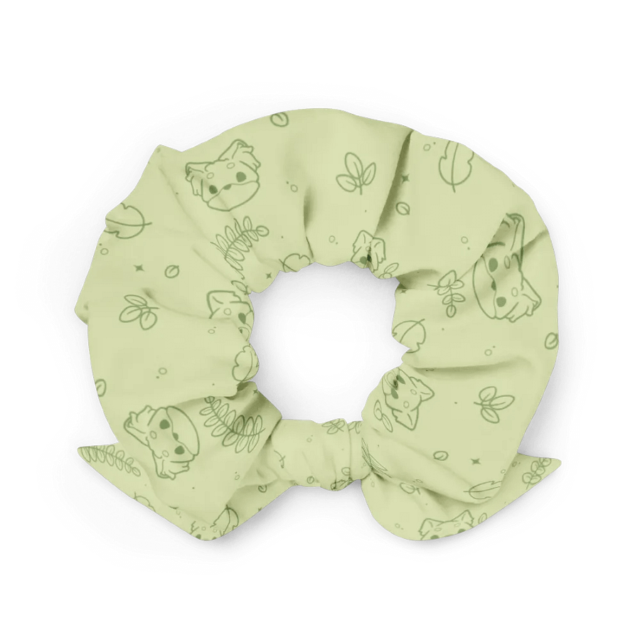 Green recycled scrunchie | Woodland frens product image (3)