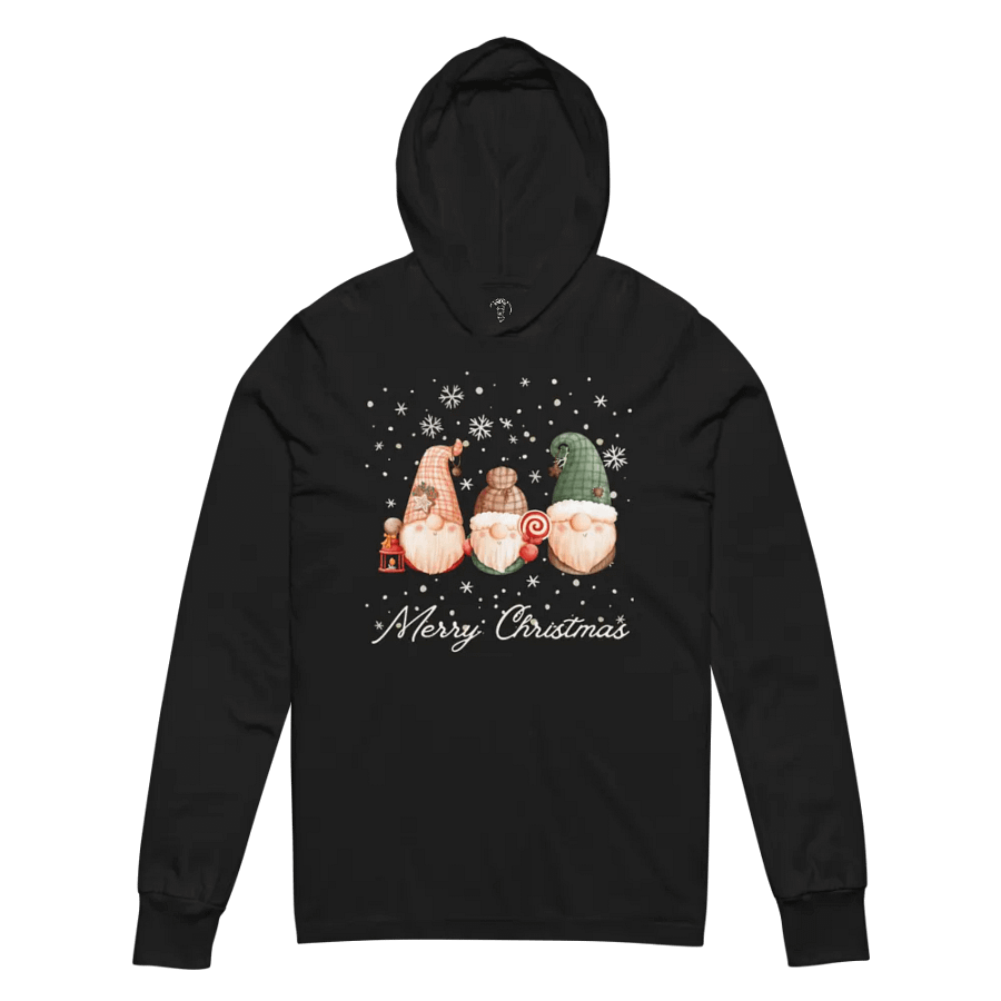 Merry Christmas Gnomie Hooded Tee product image (3)