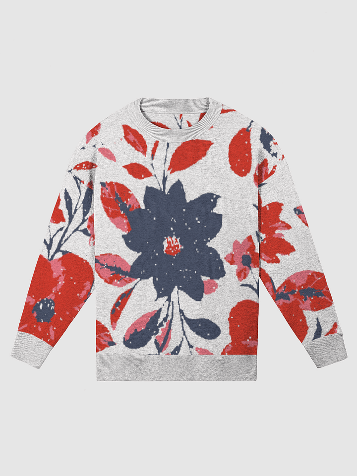 Floral Fusion Knitted Crewneck Sweater (Exclusive) product image (1)