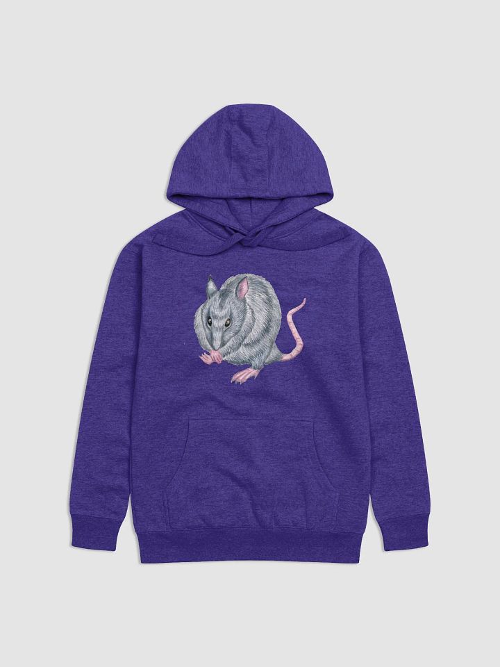 Blue rat grooming himself hoody product image (3)
