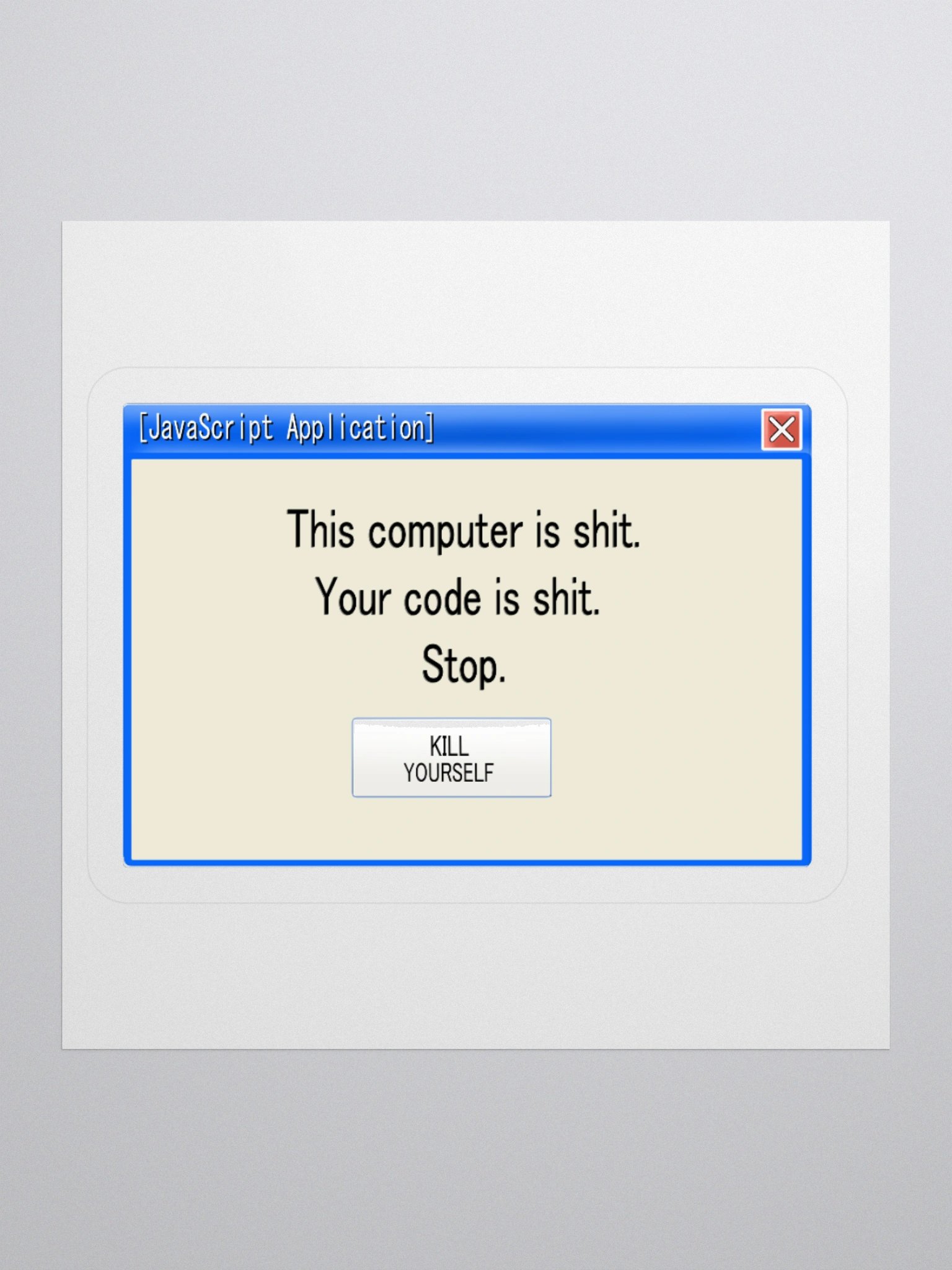 Turn off your computer please (Sticker) product image (1)