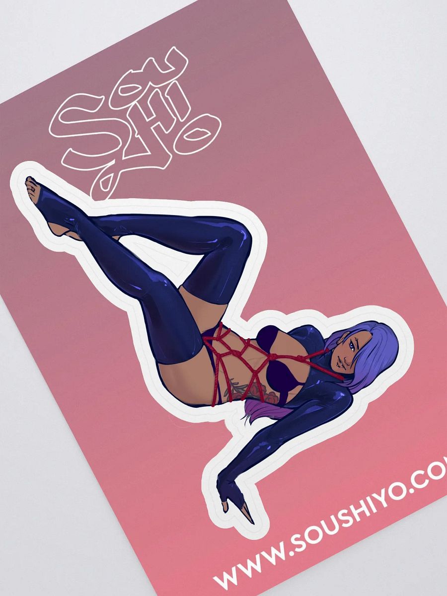 Latex & Shibari Pinup Sticker product image (1)